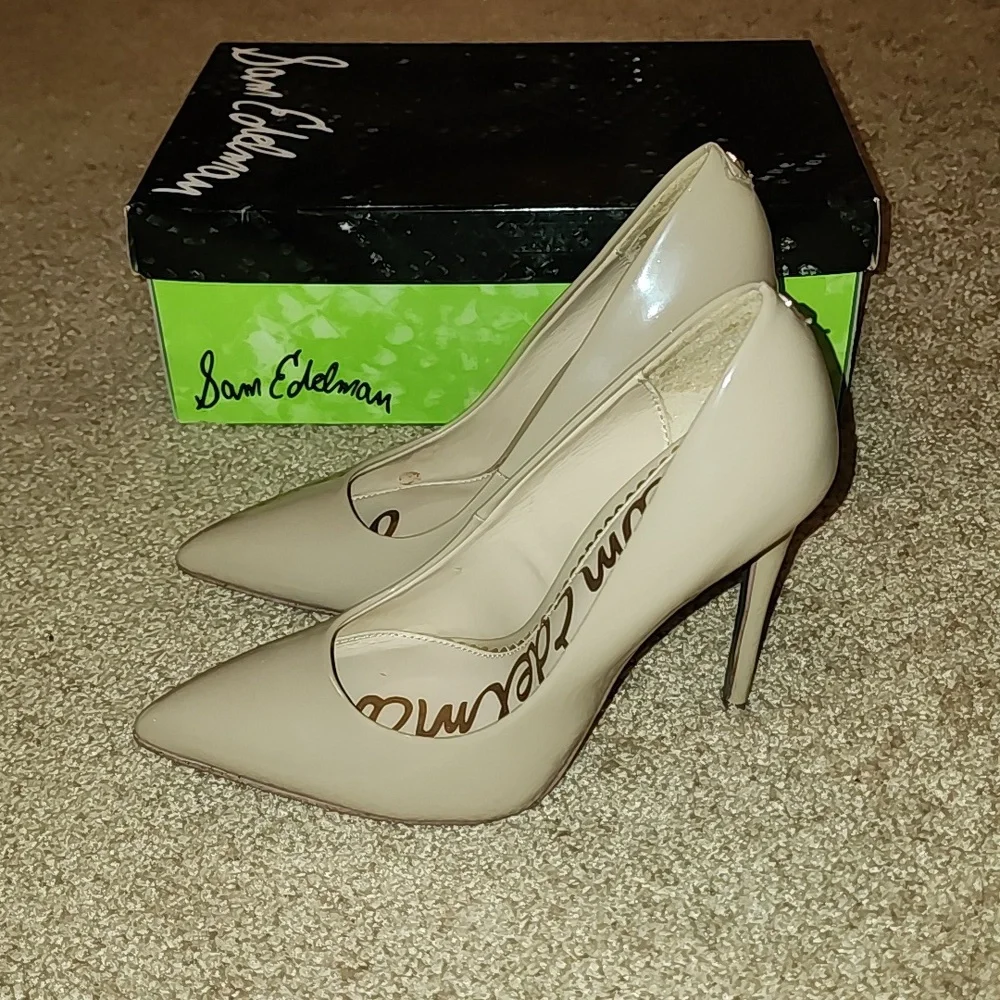 Sam Edelman Danna Nude Patent Heels - Picture 4 of 15